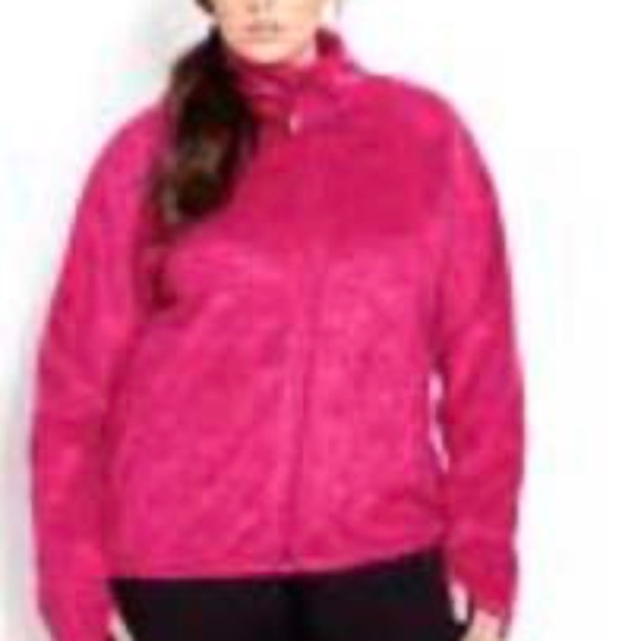 JACKET, ZIP FRONT, RAZZLEBERRY, SZ 4X, KNIT FLEECE, LONG SLEEVES, NOLA for ADDIT - Picture 1 of 4
